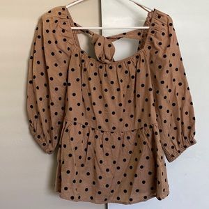 Polka dot blouse